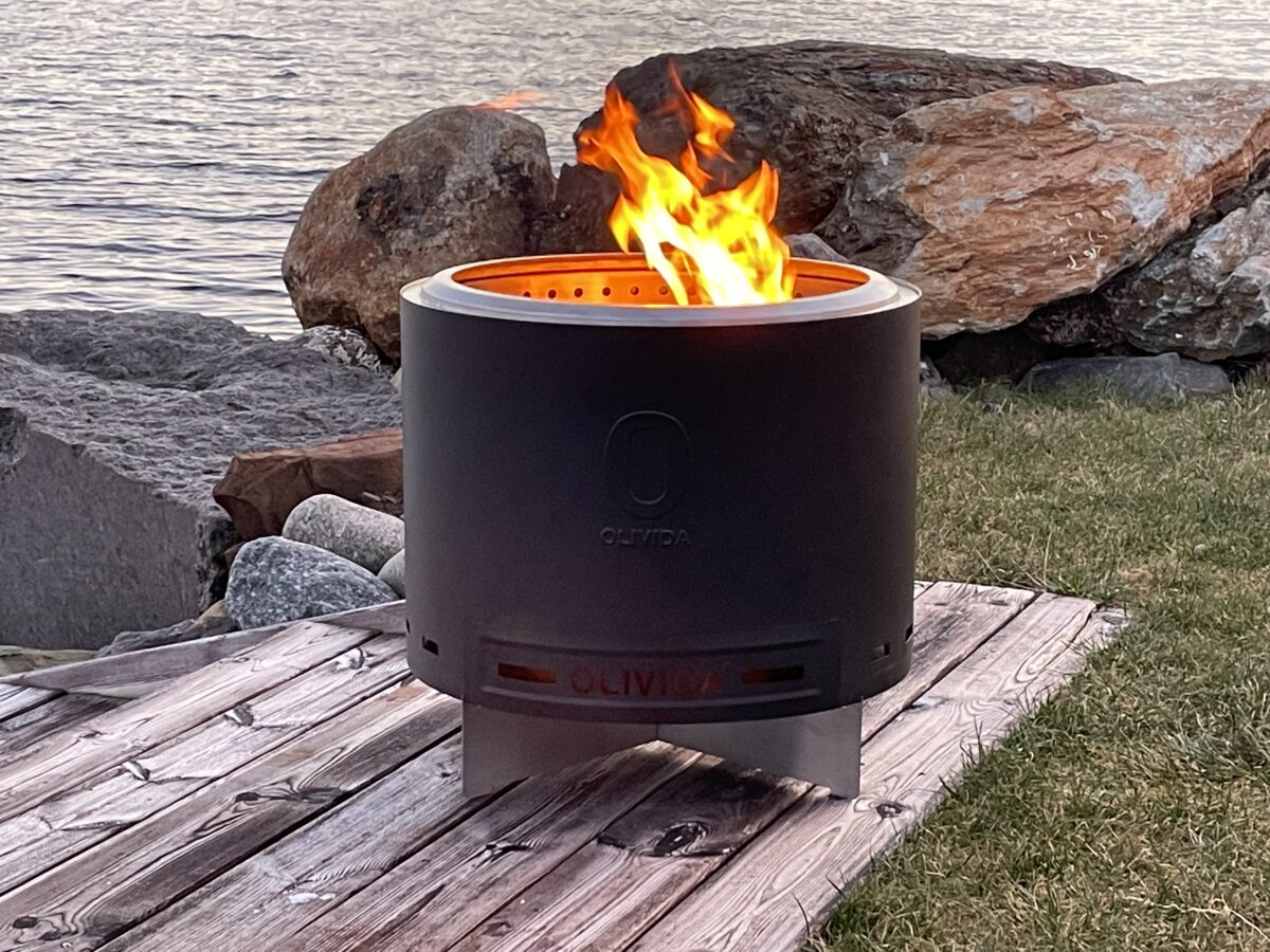 Rentbrennende bålpanne Olivida